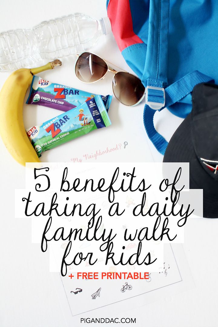 5 benefits for kids of taking daily walks with their family + free printable