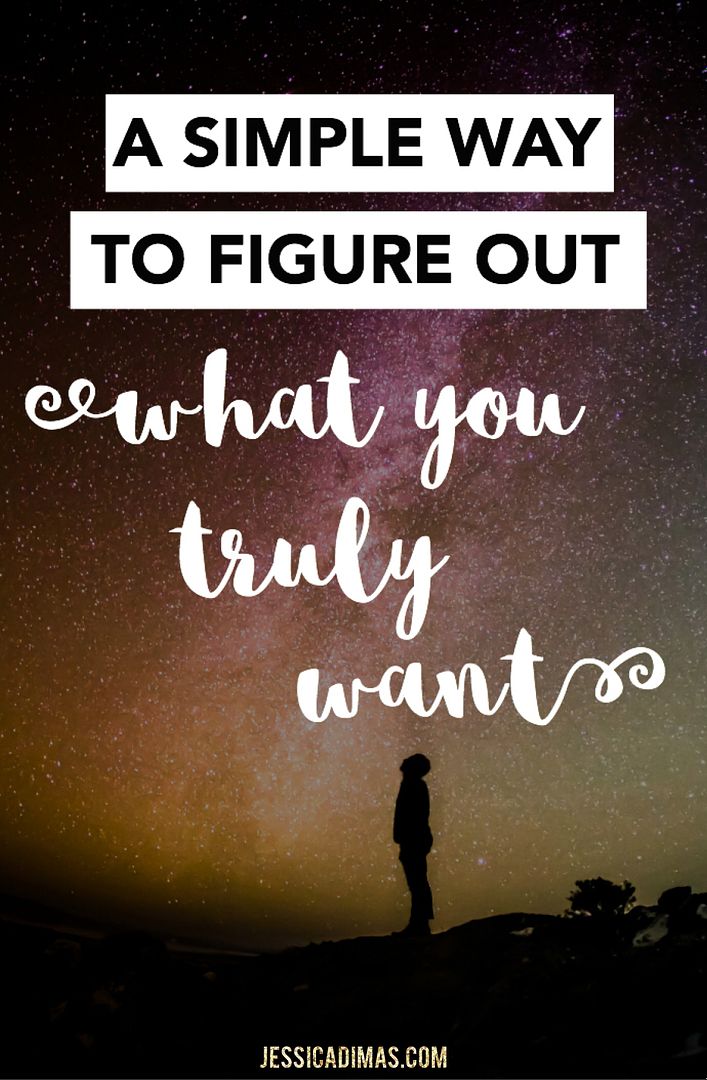 Do this simple exercise anytime you want to know what it is you truly want.
