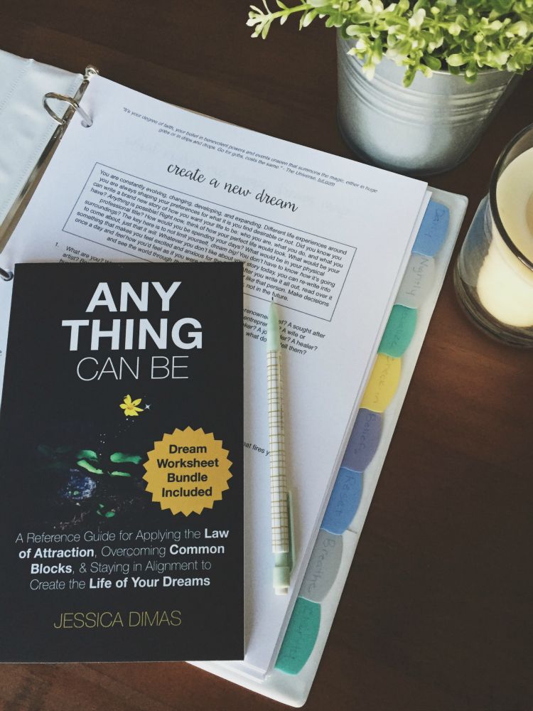 How I organize my law of attraction worksheets that come with the book Anything Can Be
