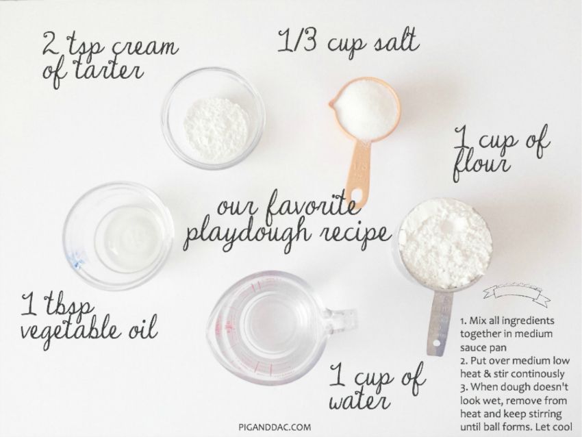 Our favorite play dough recipe