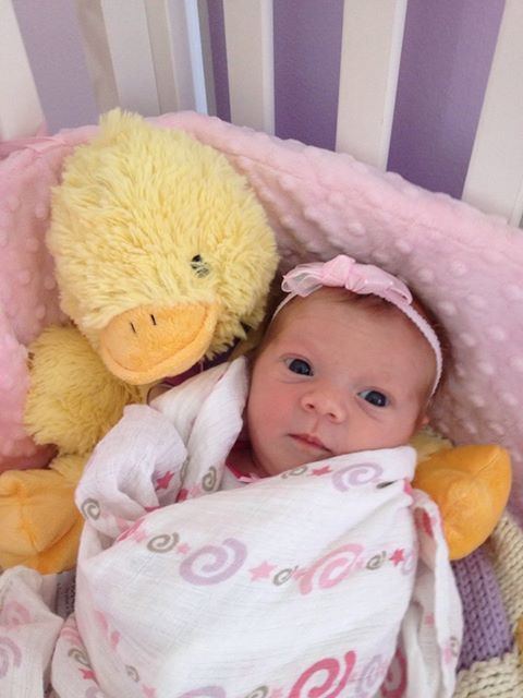 Aubrey with Duckie