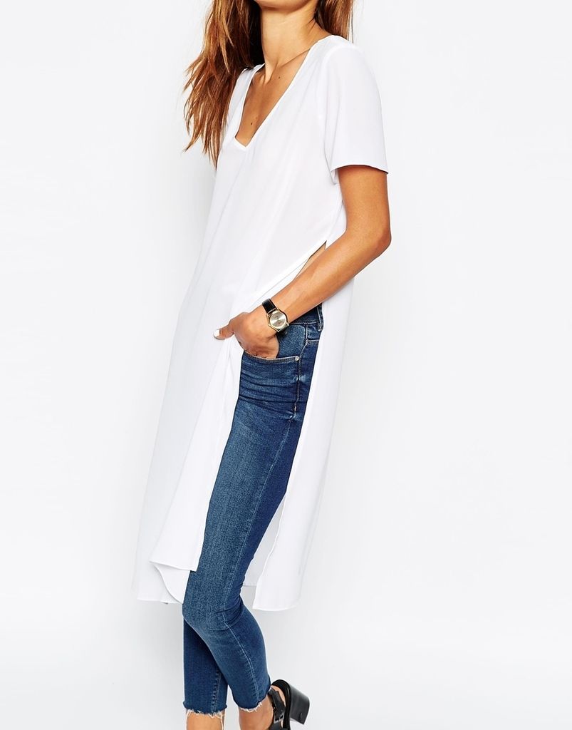 http://www.asos.com/ASOS/ASOS-Longline-Tee-with-Side-Splits/Prod/pgeproduct.aspx?iid=5102040&cid=4877&Rf-400=53&sh=0&pge=0&pgesize=204&sort=-1&clr=White&totalstyles=6373&gridsize=3