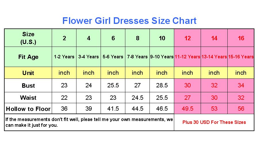 New Pretty Flower Girl Dress Beading Kids Pageant Party Ball Gown Size