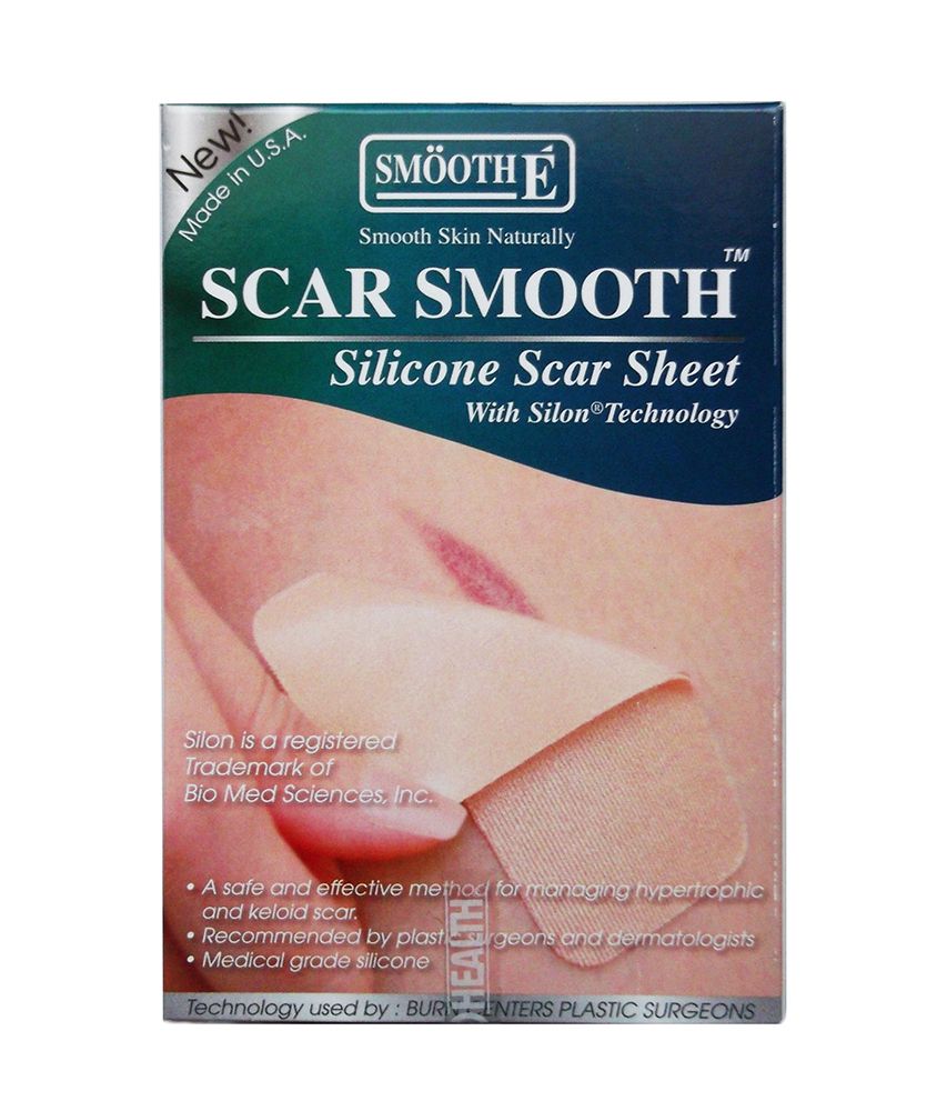 smooth e scar smooth silicone scar sheet reduce keloid scars skin scars silicone sheets