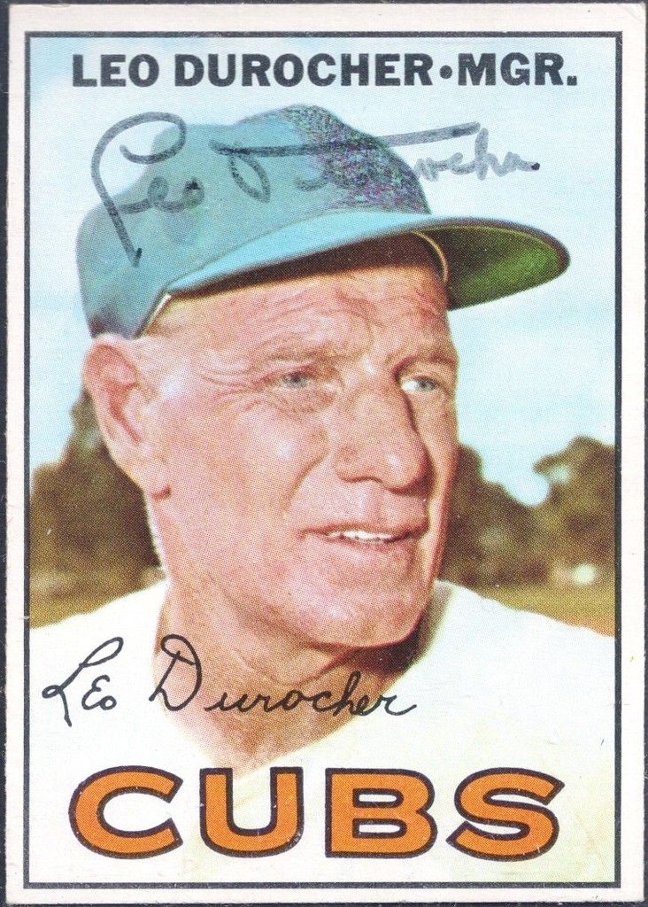 1967 Topps Leo Durocher Autograph Photo by megaberry | Photobucket