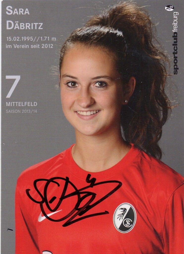 2013-14 SC Freiburg Sara Dabritz Autograph Photo by megaberry | Photobucket