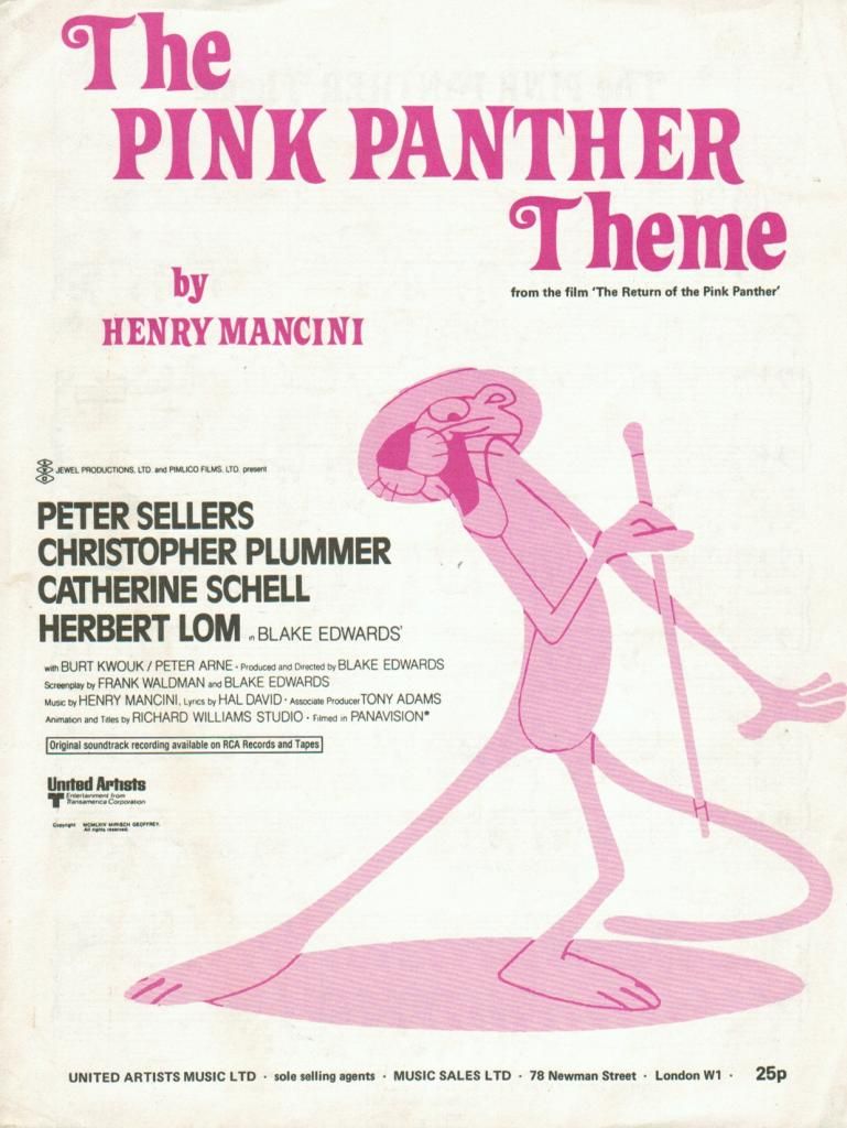 Henry Mancini the Pink Panther Theme. Розовая пантера 1964. Питер Селлерс розовая пантера. Henry mancini the pink panther