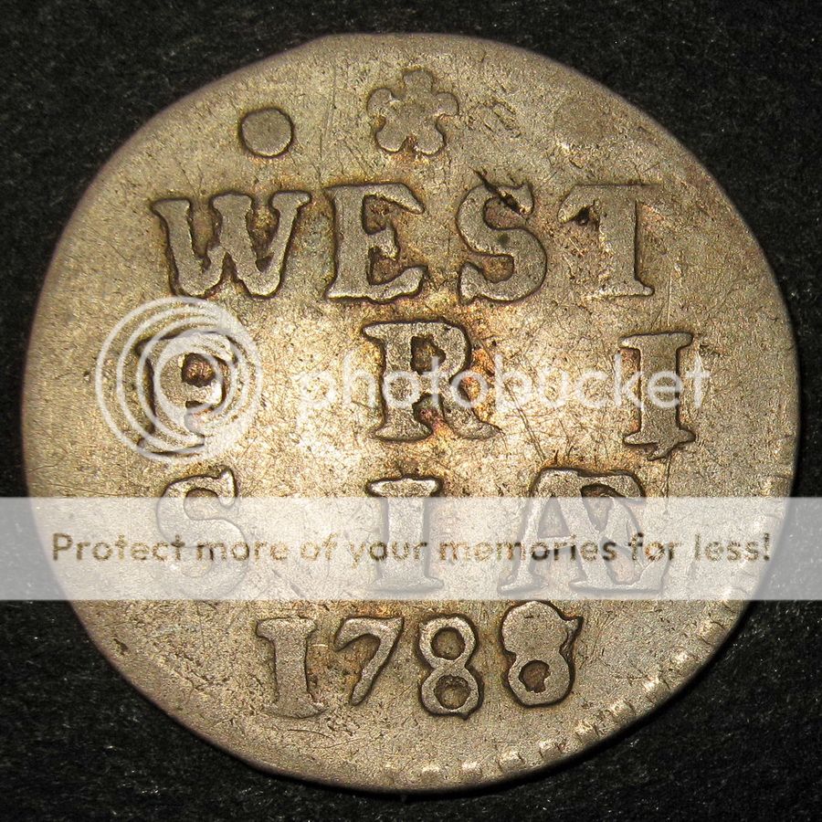 COA Silver Overdate 1788/87 Old Dutch Colonial New York Dime! West ...